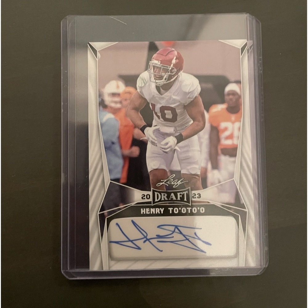 Henry To’oto’o signed football card